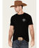 Image #1 - Howitzer Men's American Patriot Sons Of Liberty Graphic Short Sleeve T-Shirt, Black, hi-res