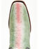 Image #6 - Dan Post Women's Exotic Watersnake Skin Western Boots - Square Toe, Green, hi-res