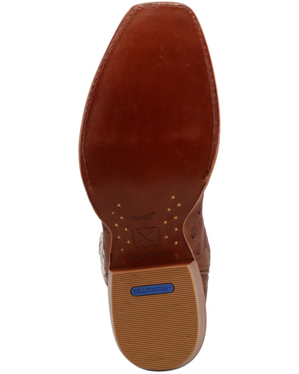 Image #7 - Twisted X Women's Exotic Full Quill Ostrich Western Boots - Square Toe, Chestnut, hi-res
