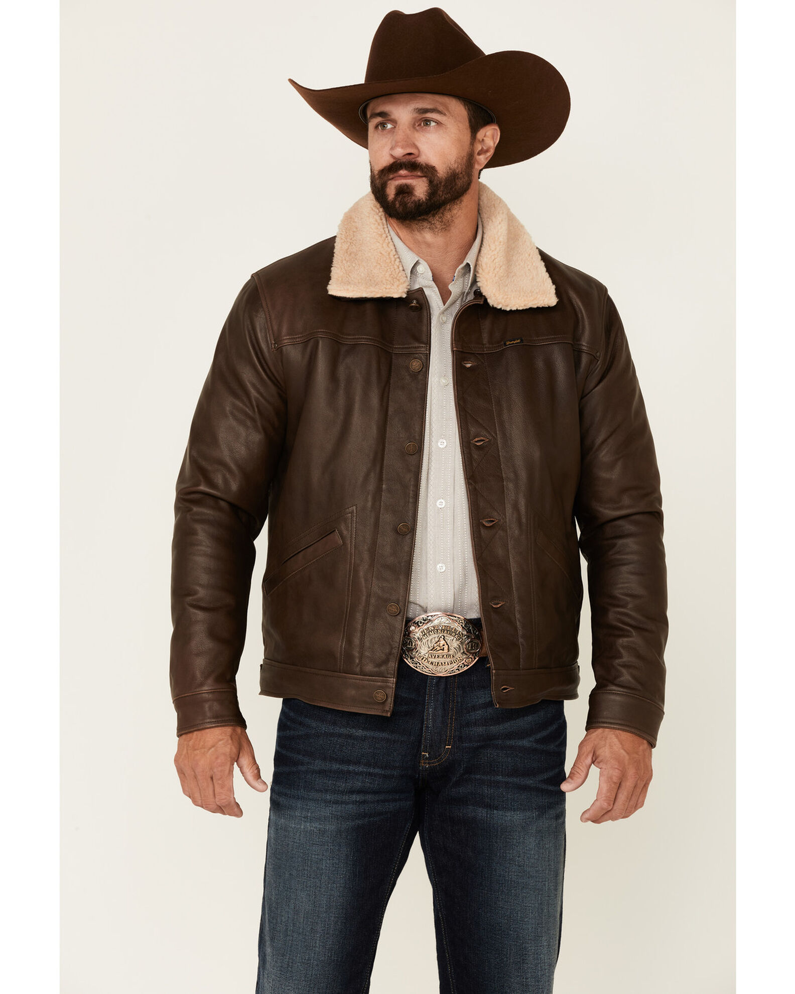Wrangler leather jacket store