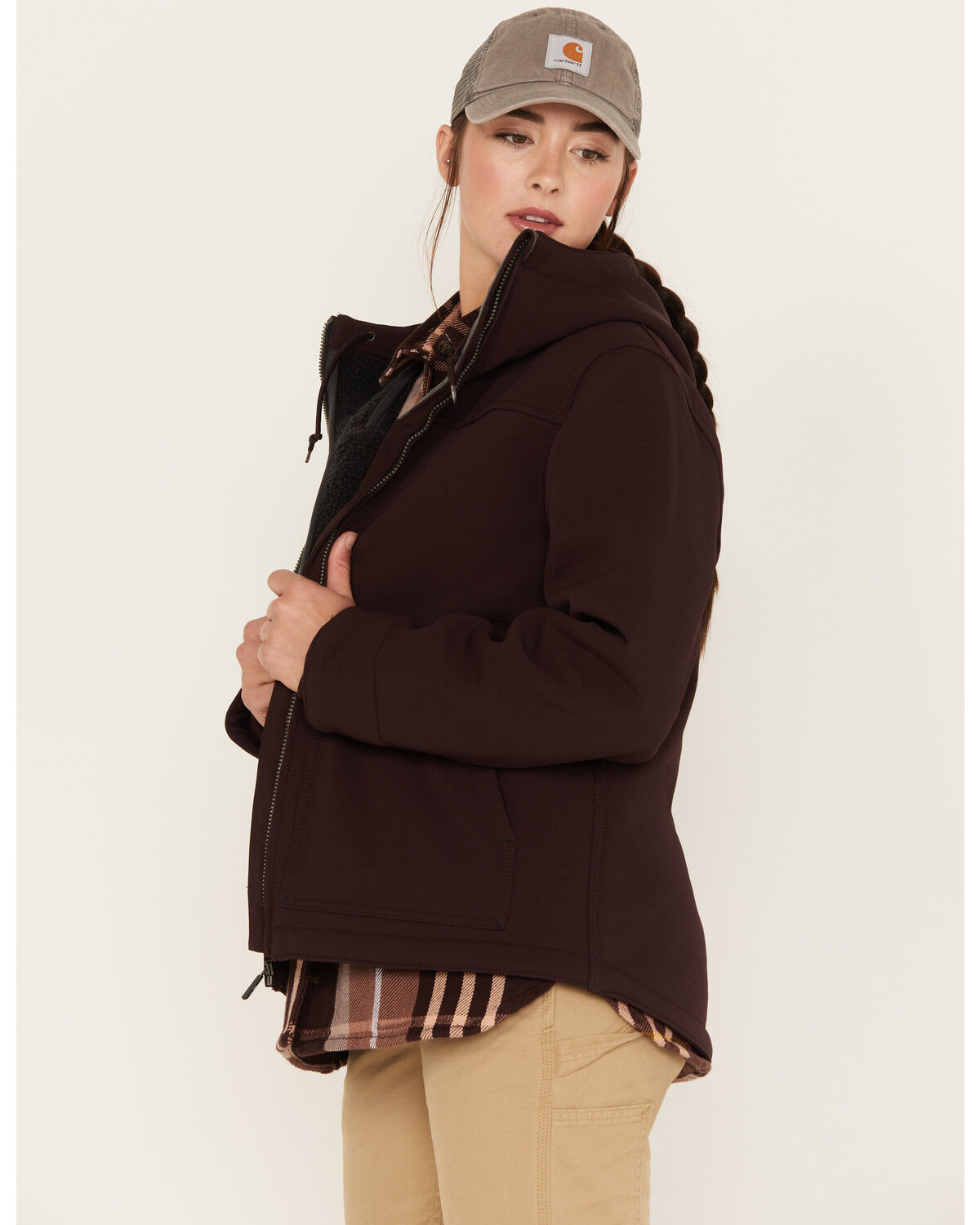 Image #2 - Carhartt Women's Super Dux™ Relaxed Fit Sherpa-Lined Active Jacket, Purple, hi-res