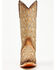 Image #4 - Corral Women's Saddle Glitter Overlay Triad Western Boots - Snip Toe, Brown, hi-res