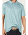 Image #3 - Panhandle Slim Men's Geo Print Short Sleeve Snap Performance Polo Shirt, , hi-res