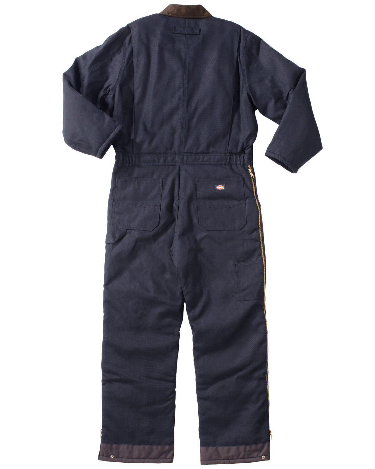 Image #4 - Dickies Men's Duck Insulated Work Coveralls, Navy, hi-res