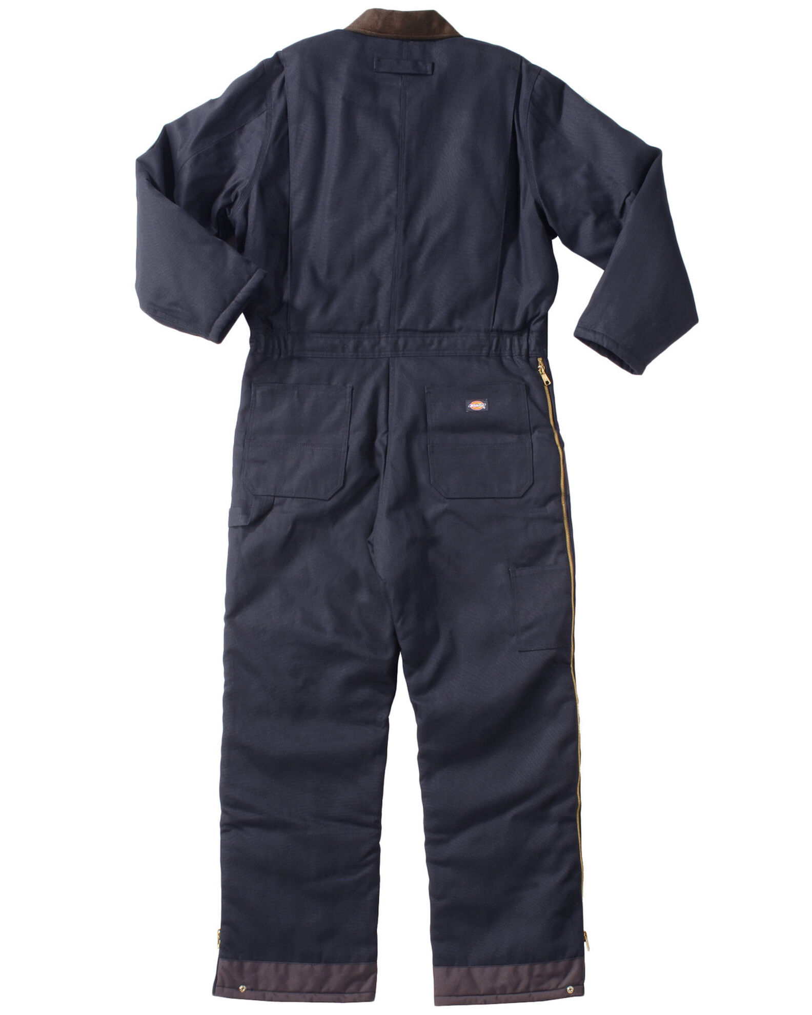 Image #4 - Dickies Men's Duck Insulated Work Coveralls, Navy, hi-res