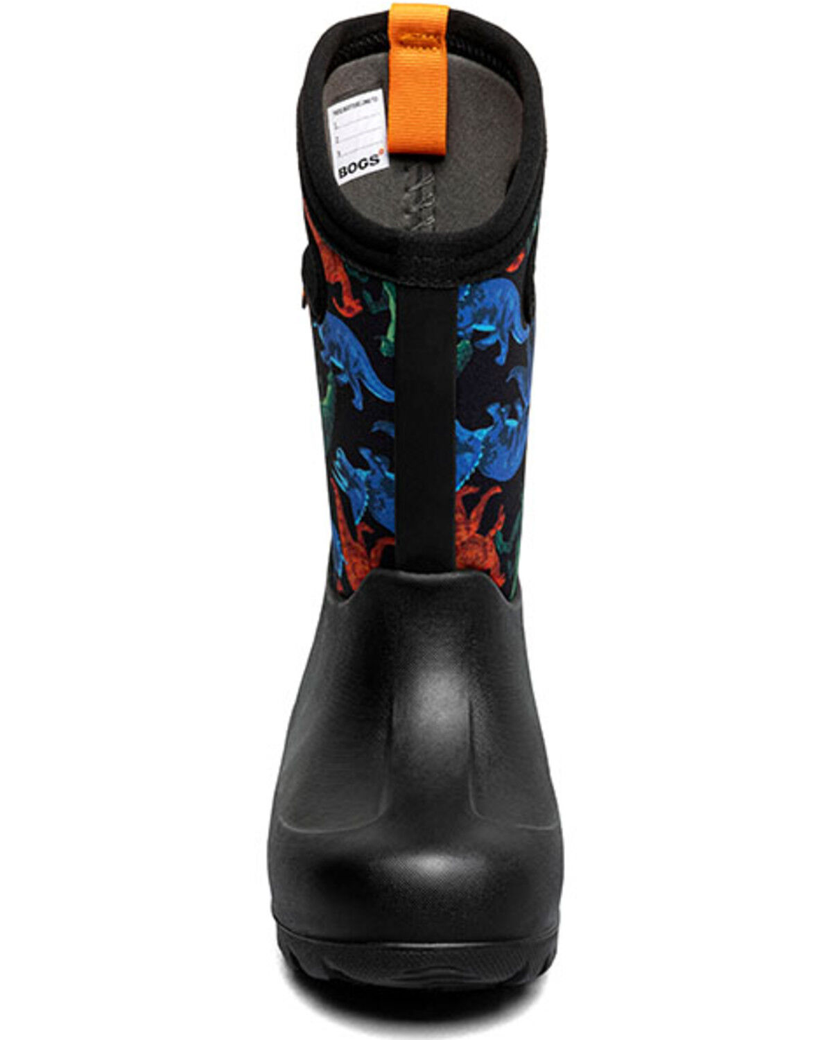 Image #4 - Bogs Boys' Neo-Classic Real Dino Rubber Boots - Round Toe, Black, hi-res