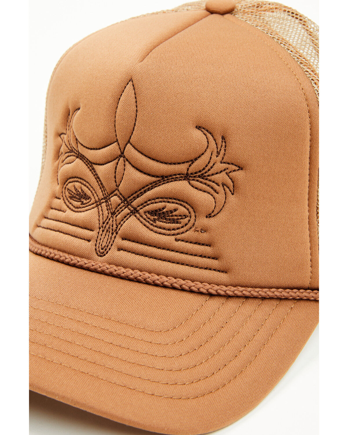 Image #2 - Shyanne Women's Boot Stitch Ball Cap, Brown, hi-res
