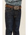 Image #2 - Cody James Boys' Sheridan Dark Wash Mid Rise Stretch Slim Straight Jeans , Medium Wash, hi-res