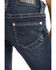 Rock & Roll Denim Girls' Dark Basic Trouser, Blue, hi-res