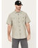 Image #2 - Hawx Men's Oxford Short Sleeve Button-Down Work Shirt, Olive, hi-res