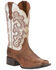 Image #1 - Ariat Women's Quickdraw Western Boots - Square Toe, Brown, hi-res