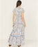Image #4 - Beyond The Radar Women's Paisley Print Short Sleeve High-Low Dress, Blue, hi-res