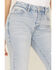 Image #2 - Cleo + Wolf Women's Light Wash High Rise Distressed Straight Jeans, Blue, hi-res