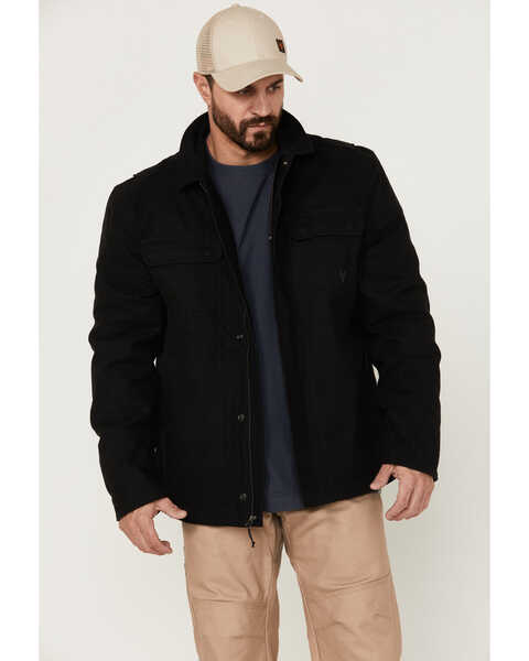 Image #2 - Hawx Men's Pro Insulated Zip-Front Work Car Jacket , Black, hi-res