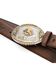 Image #2 - Cody James Men's Mexican Flat Buckle Belt, Brown, hi-res