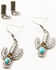 Image #3 - Shyanne Women's Rodeo Sunset Feather Earring Set - 5 Piece, Silver, hi-res