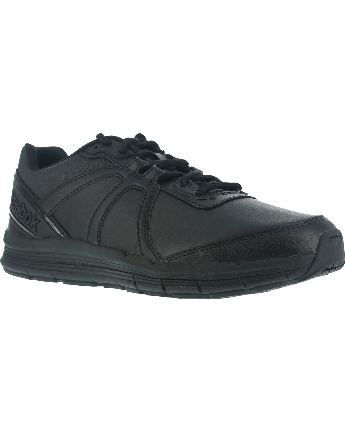Image #1 - Reebok Men's Guide Athletic Oxford Work Shoes - Soft Toe, Black, hi-res