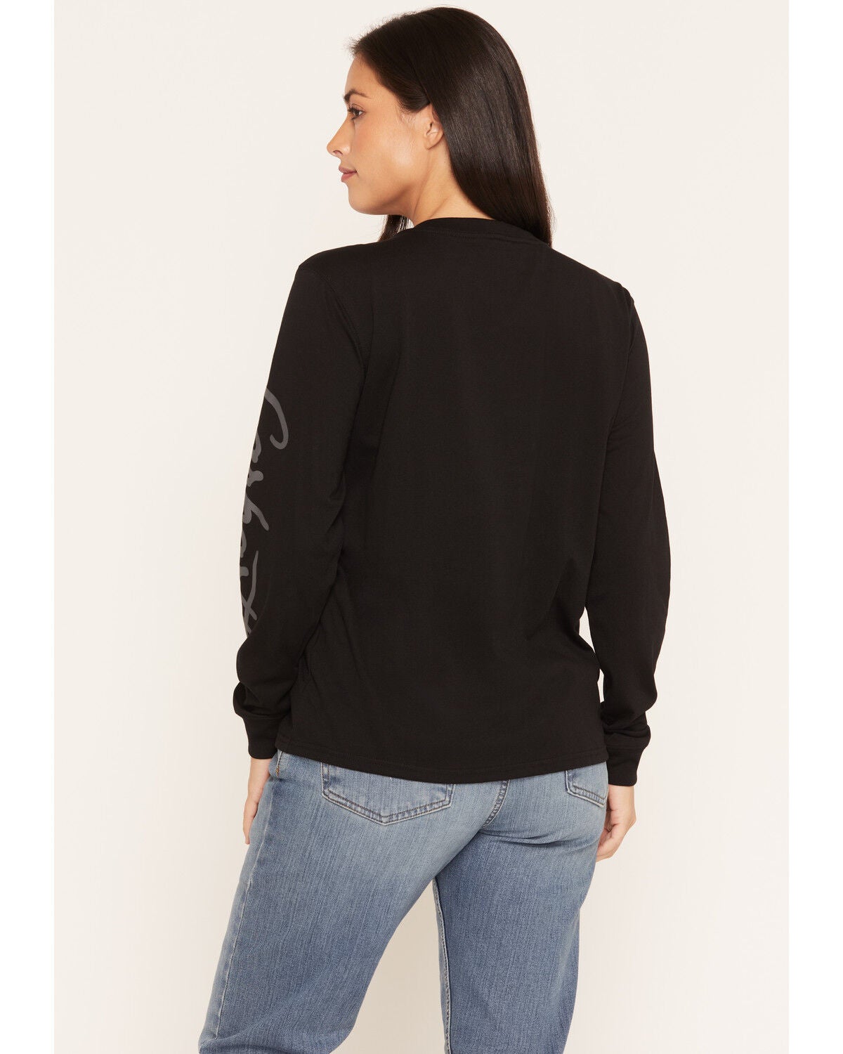 Image #4 - Carhartt Women's Irvine Loose Long Sleeve Work Shirt, Black, hi-res