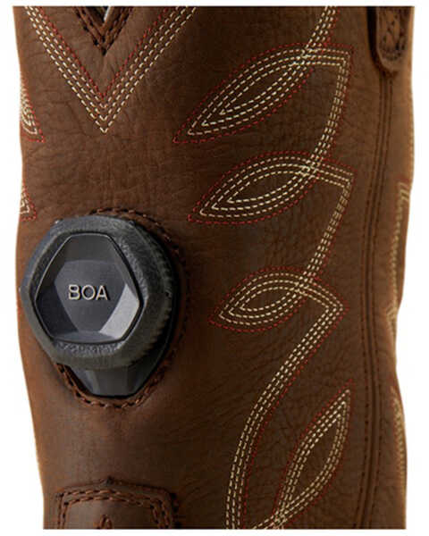 Image #6 - Ariat Women's 10" Riveter Pull-On BOA CSA Waterproof Boots - Composite Toe , Brown, hi-res