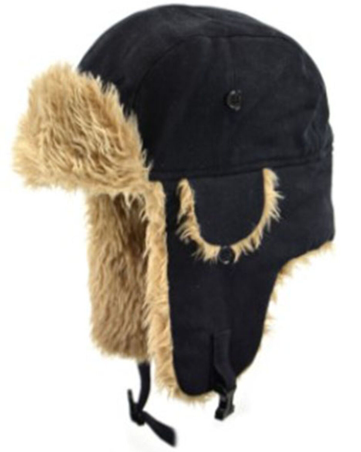 Image #1 - Crown Cap Duck Canvas Work Aviator Cap, Brown, hi-res