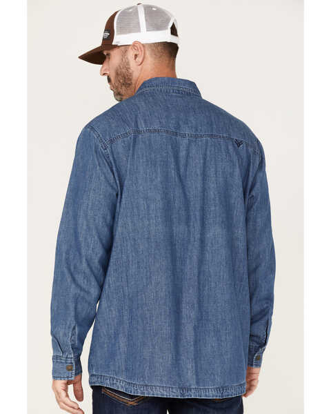 Image #4 - Hawx Men's Denim Shirt Jacket - Big & Tall, Indigo, hi-res