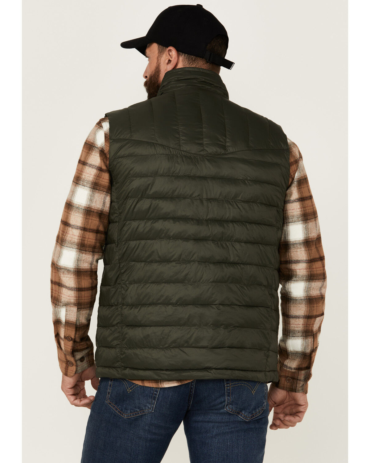 Image #4 - Resistol Men's Cold Bloq Puffer Vest, Olive, hi-res