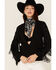 Image #4 - Any Old Iron Women's Beaded Fringe Blazer Jacket, Black, hi-res