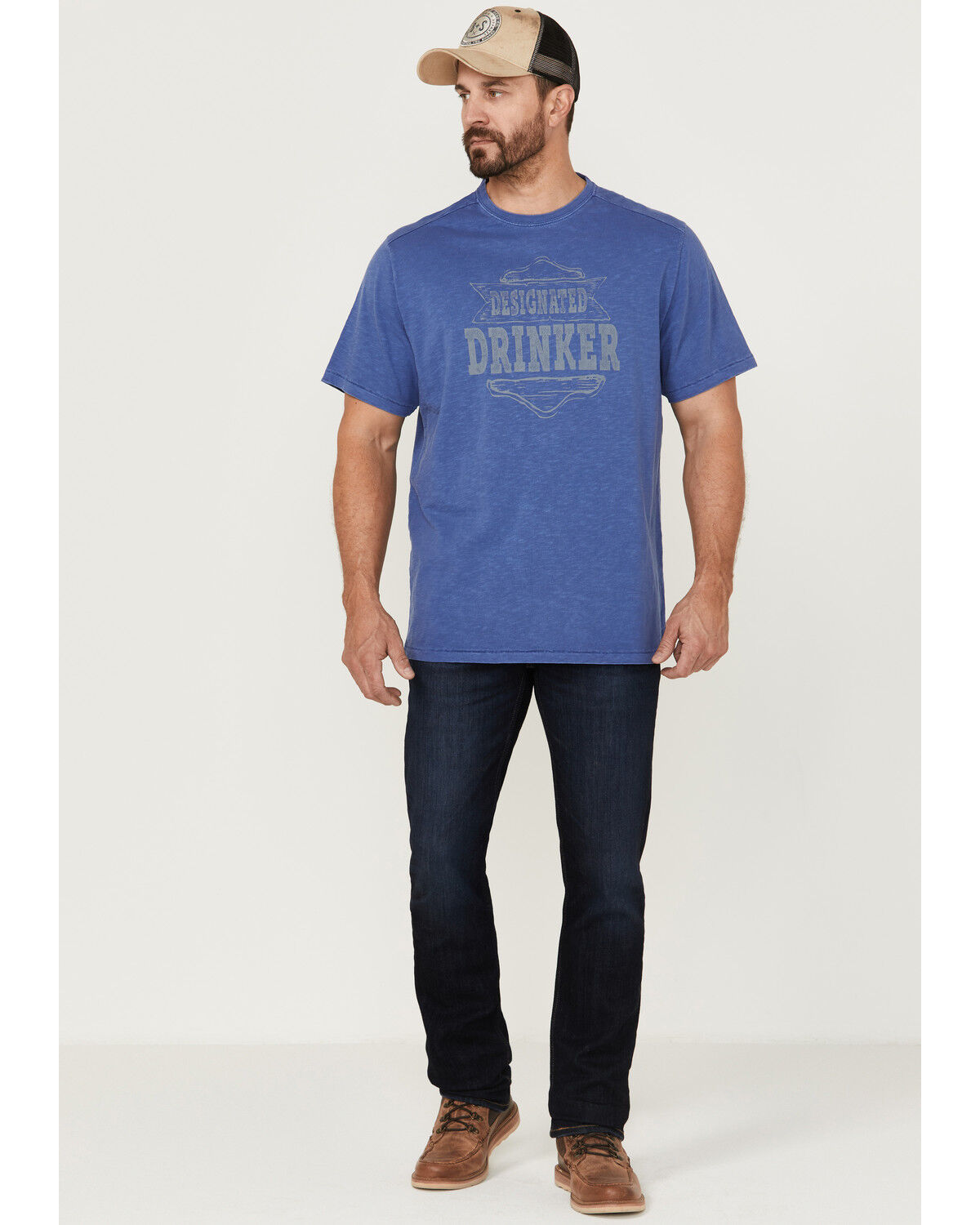 Image #2 - Brothers and Sons Men's Designated Drinker Graphic Short Sleeve T-Shirt, Blue, hi-res