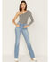 Image #1 - Just Black Denim Women's Light Wash High Rise Bootcut Jeans, , hi-res