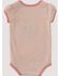 Image #2 - Carhartt Infant Girls' Highland Cow Onesie, Peach, hi-res