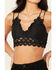 Image #3 - Wishlist Women's Strappy Lace Applique Scallop Lace Bralette , Charcoal, hi-res