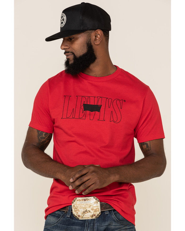 Levi's Men's Air Red Logo Graphic T-Shirt , Red, hi-res