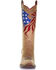 Image #4 - Circle G Women's Eagle Flag Embroidery Western Boots - Snip Toe, Sand, hi-res