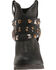 Corral Women's Studded Strap Booties - Round Toe , Black, hi-res