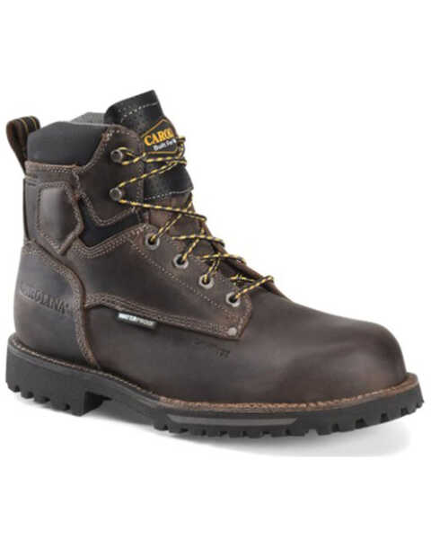 Carolina Men's Pitstop Waterproof Work Boots - Carbon Toe, Grey, hi-res