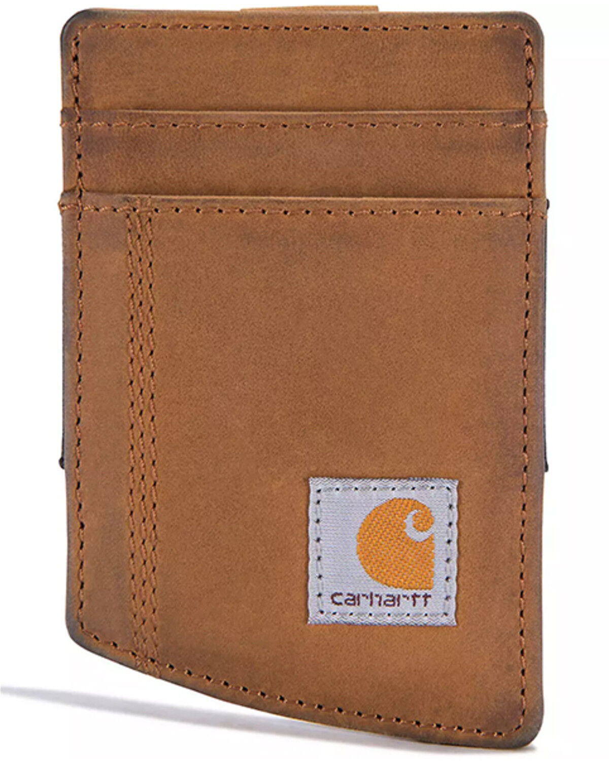 Image #1 - Carhartt Men's Rough Cut Front Pocket Wallet, Brown, hi-res