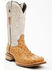 Image #1 - Tanner Mark Men's Exotic Ostrich Western Boots - Broad Square Toe, Tan, hi-res