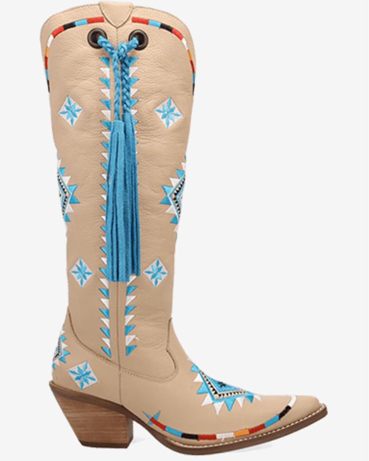 Image #2 - Dingo Women's Terracotta Tall Western Boots - Snip Toe, Sand, hi-res