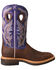 Twisted X Men's Lite Cowboy Elephant Print Western Work Boots - Alloy Toe, Brown, hi-res