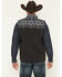 Image #4 - RANK 45® Men's Cheneka 2.0 Colorblock Southwestern Print Softshell Vest, Black, hi-res