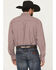 Image #4 - George Strait Wrangler Men's Checkered Long Sleeve Button-Down Stretch Western Shirt - Tall, Wine, hi-res