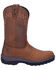 Image #2 - Dan Post Men's Cummins Waterproof Western Work Boots - Soft Toe, Tan, hi-res