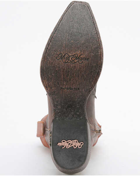 Image #5 - Miss Macie Women's Brown Weatherford Boots - Snip Toe , Brown, hi-res