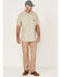 Image #2 - Hawx Men's Twill Short Sleeve Button-Down Work Shirt, Light Grey, hi-res