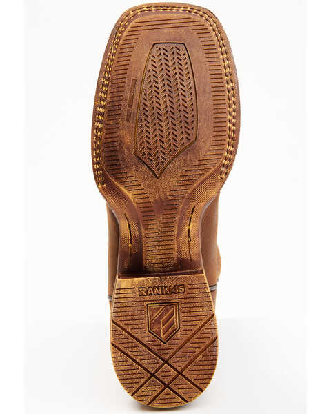 Image #7 - RANK 45® Men's Warrior Xero Gravity Western Performance Boots - Broad Square Toe, Caramel, hi-res