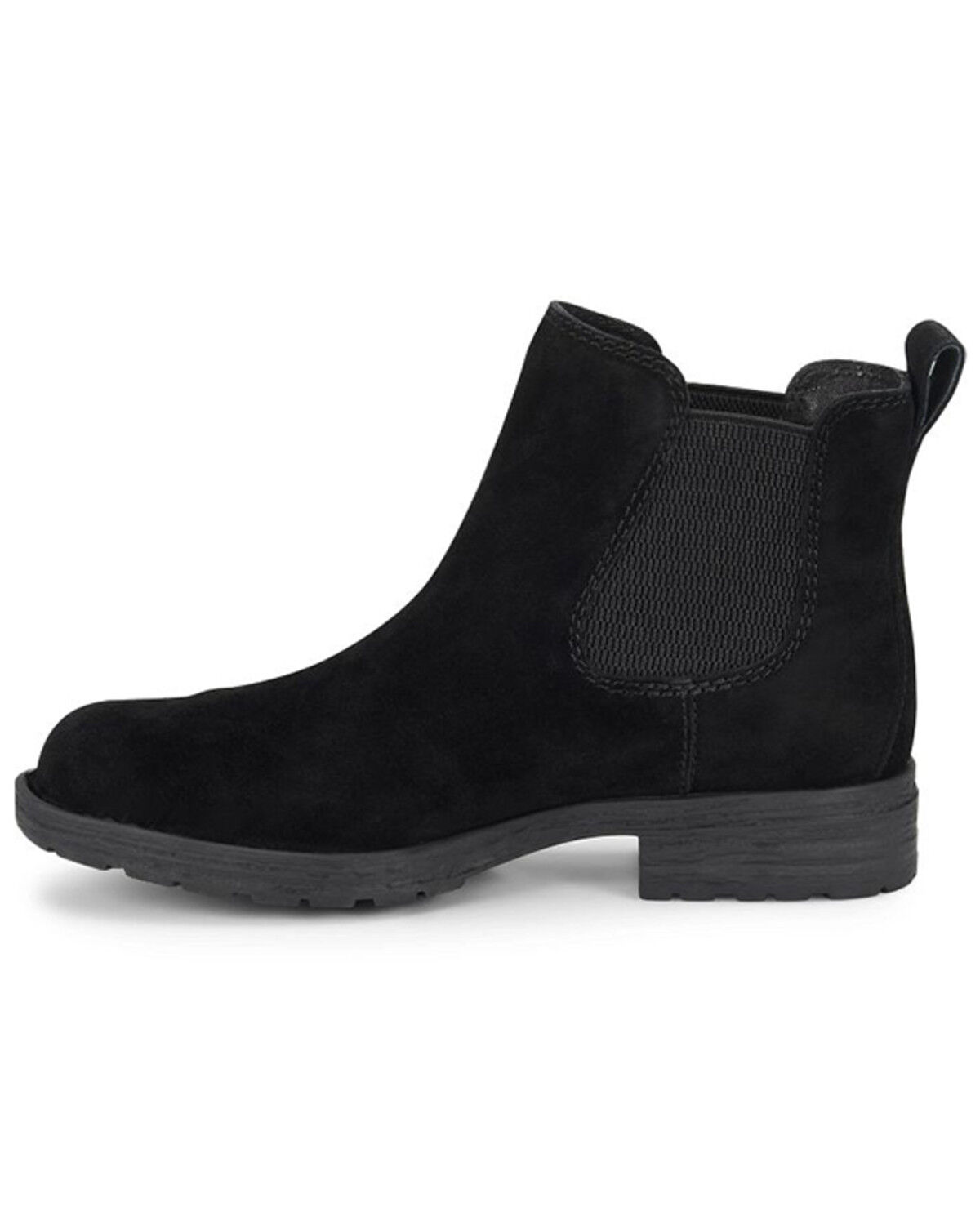 Image #3 - Born Women's Cove Suede Waterproof Chelsea Booties - Round Toe, Black, hi-res