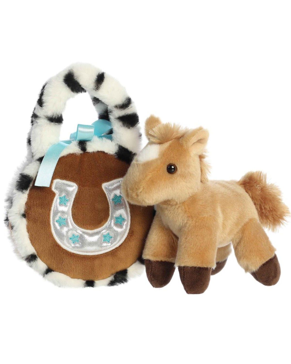 Image #2 - Aurora 7" Appaloosa Horseshoe™ Fancy Pals™ Plush Toy, Brown, hi-res