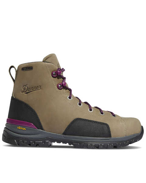 Image #2 - Danner Women's Stronghold Waterproof Work Boots - Composite Toe, Grey, hi-res