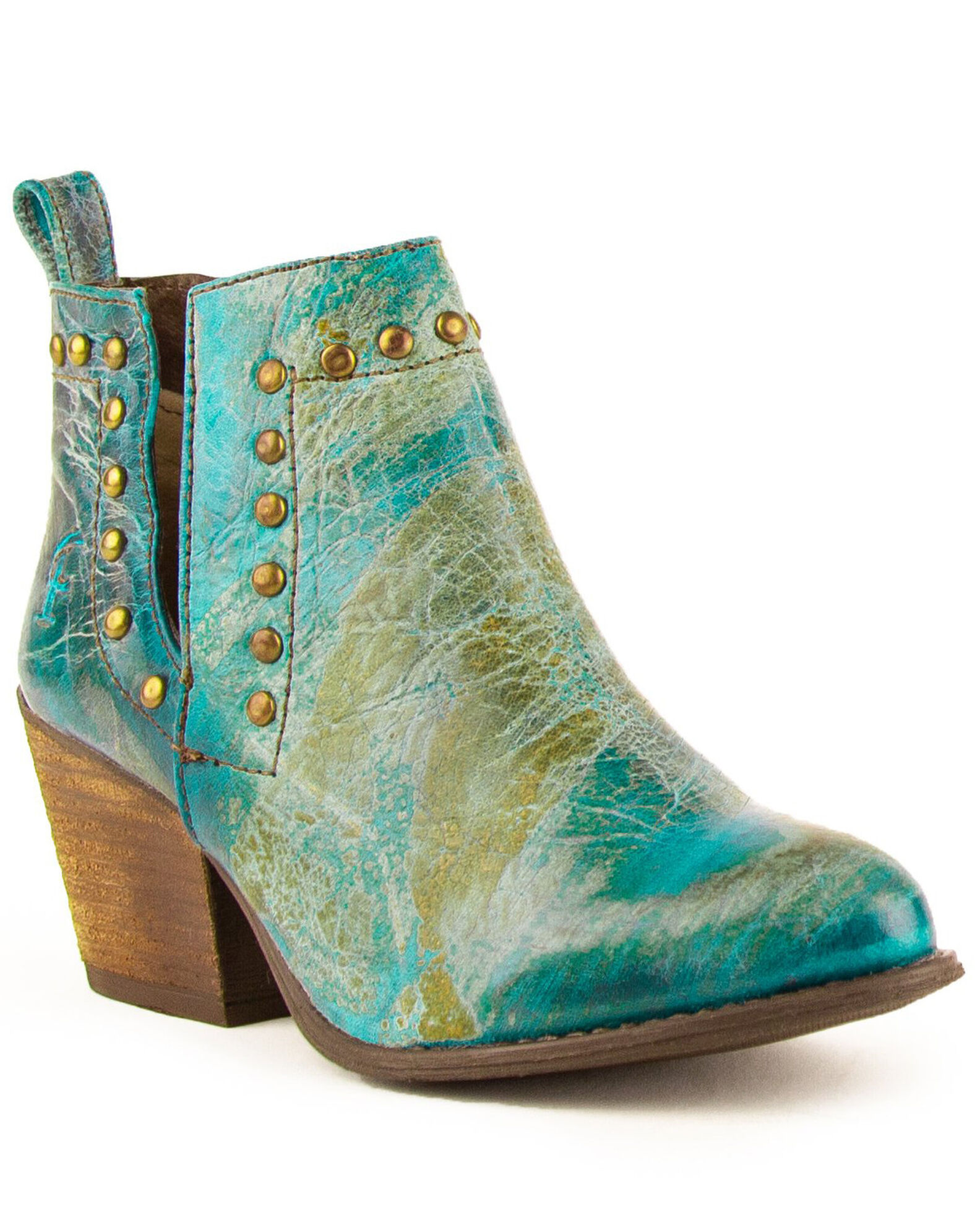 Image #1 - Ferrini Women's Stella Fashion Booties - Round Toe, Multi, hi-res