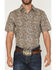 Image #3 - Cody James Men's Wells Floral Paisley Print Short Sleeve Button-Down Stretch Western Shirt, Rust Copper, hi-res